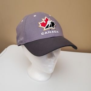 Gray Nike Dri-Fit Swoosh Team Canada Hockey Cap